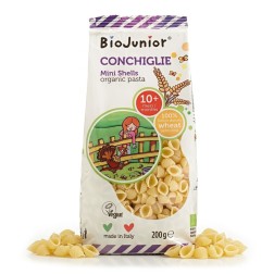 MAKARON BIOJUNIOR MUSZELKI DLA DZIECI OD 8 MIESIĄCA ŻYCIA BIO JUNIOR