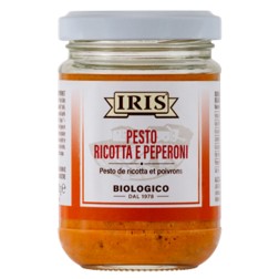 PESTO Z RICOTTĄ I CZERWONĄ PAPRYKĄ BIO 120G [IRIS]