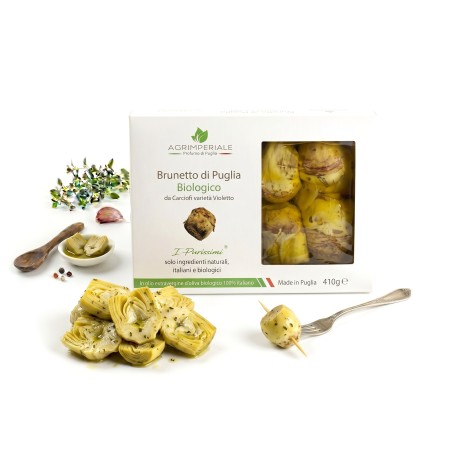 GRILLOWANE KARCZOCHY BRUNETTO DI PUGLIA W OLIWIE Z OLIWEK 410G