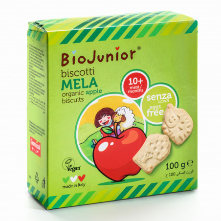 ORGANICZNE HERBATNIKI JABŁKOWE DLA DZIECI BIOJUNIOR