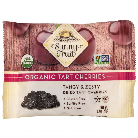 ORGANICZNE WIŚNIE SUSZONE SUNNY FRUIT OPAKOWANIE 5x20G