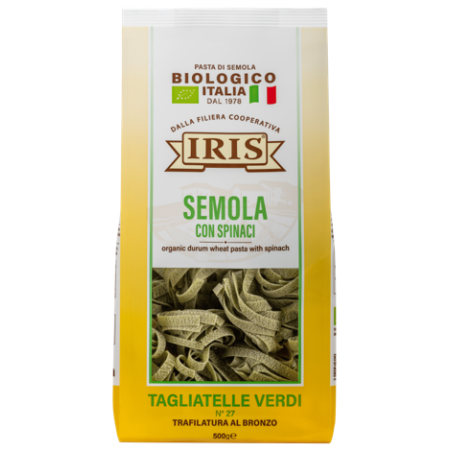 MAKARON TAGLIATELLE ZE SZPINAKIEM (SEMOLINA) 500G