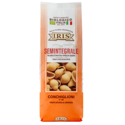 MAKARON MUSZLE PÓŁPEŁNOZIARNISTY BIO (SEMOLINA) 500G