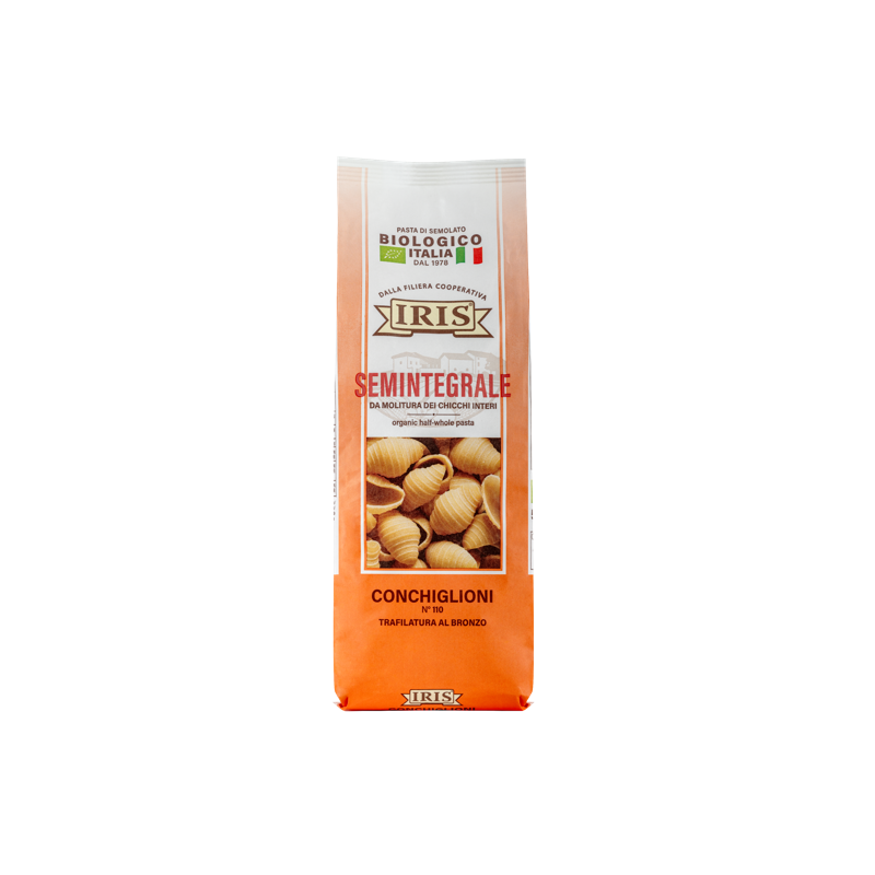 MAKARON MUSZLE PÓŁPEŁNOZIARNISTY BIO (SEMOLINA) 500G MAKARON MUSZLE PÓŁPEŁNOZIARNISTY BIO (SEMOLINA) 500G