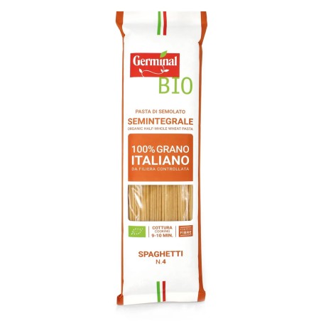 MAKARON PÓŁPEŁNY SPAGHETTI BIO 500G GERMINAL