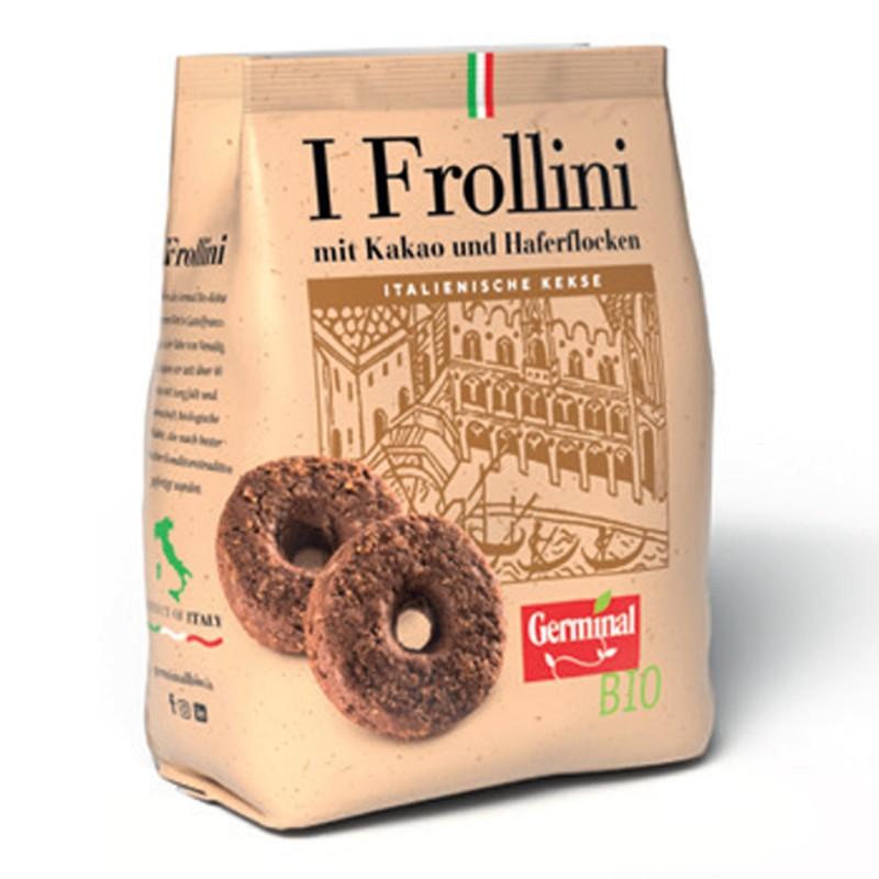 CIASTKA FROLLINI OWSIANE KAKAOWE 150G CIASTKA FROLLINI OWSIANE KAKAOWE 150G