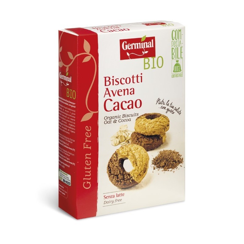 BEZGLUTENOWE CIASTECZKA OWSIANO-KAKAOWE 250G BEZGLUTENOWE CIASTECZKA OWSIANO-KAKAOWE 250G