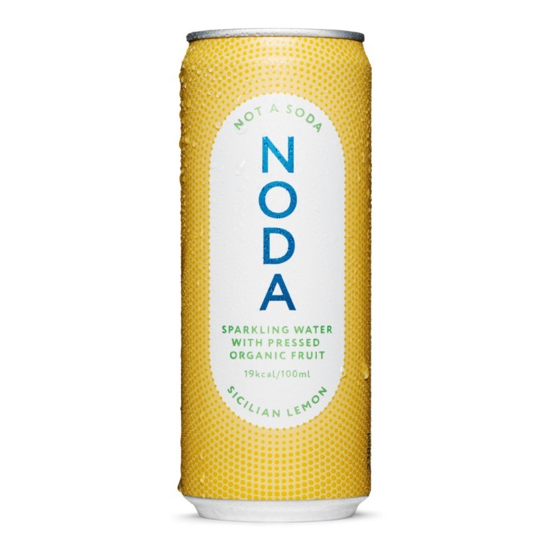 WODA GAZOWANA Z SOKIEM OWOCOWYM B/C CYTRYNA SYCYLIJSKA BIO 330 ML - NODA