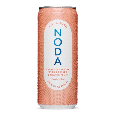 24x WODA GAZOWANA Z SOKIEM OWOCOWYM B/C RÓŻOWY GREJPFRUT BIO 330 ML - NODA