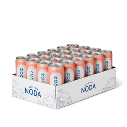 24x WODA GAZOWANA Z SOKIEM OWOCOWYM B/C RÓŻOWY GREJPFRUT BIO 330 ML - NODA