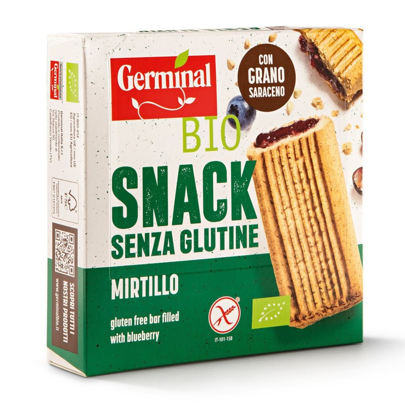 BEZGLUTENOWE ORGANICZNE BATONIKI GRYCZANE Z JAGODAMI BIO GERMINAL