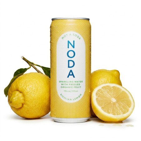 WODA GAZOWANA Z SOKIEM OWOCOWYM B/C CYTRYNA SYCYLIJSKA BIO 330 ML - NODA