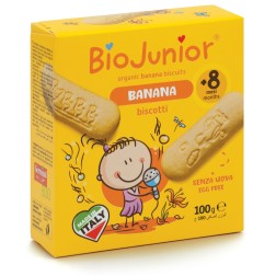 ORGANICZNE BISZKOPCIKI BANANOWE DLA DZIECI BIOJUNIOR