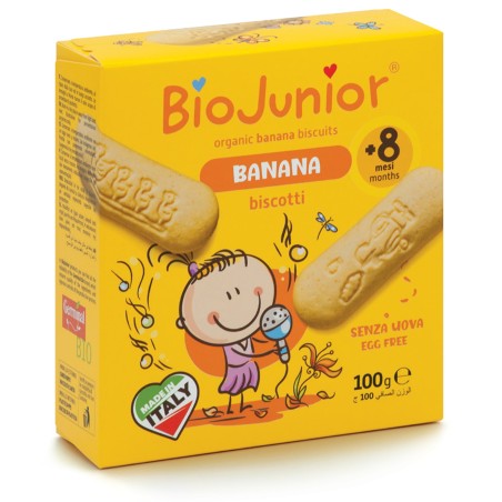 ORGANICZNE BISZKOPCIKI BANANOWE DLA DZIECI BIOJUNIOR