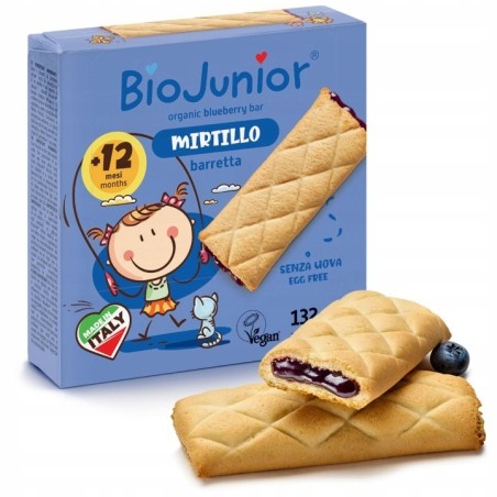 ORGANICZNE BATONIKI NADZIEWANE JAGODAMI DLA DZIECI