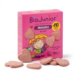 ORGANICZNE HERBATNIKI TRUSKAWKOWE DLA DZIECI 100G
