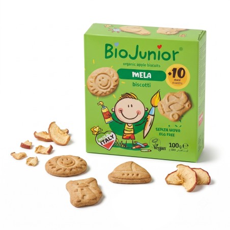 ORGANICZNE HERBATNIKI JABŁKOWE DLA DZIECI BIO JUNIOR GERIMNAL 100G