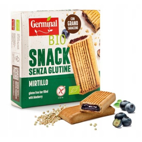 BEZGLUTENOWE ORGANICZNE BATONIKI GRYCZANE Z JAGODAMI BIO GERMINAL