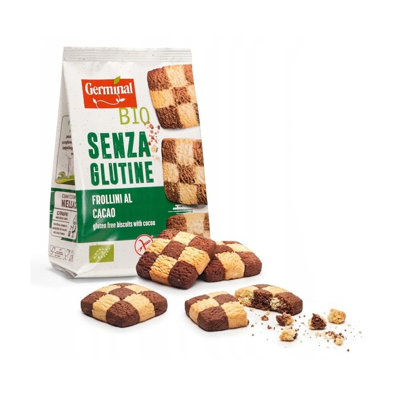 BEZGLUTENOWE ORGANICZNE CIASTECZKA Z KAKAO BIO GERMINAL