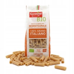 MAKARON PÓŁPEŁNY TORTIGLIONI BIO 500G GERMINAL